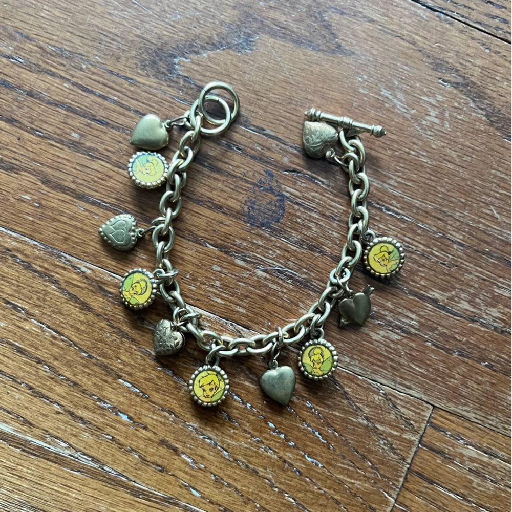 BRACELET Disney TINKERBELL fairy hearts